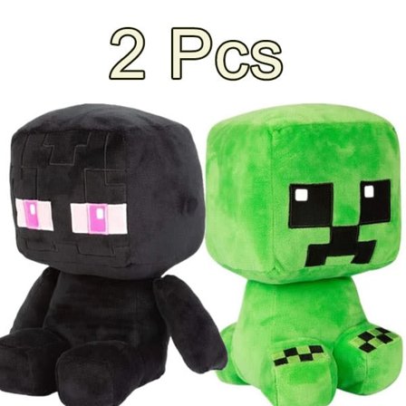 Minecraft Leksaker Spel Plyschdocka CREEPER+Enderman 25cm