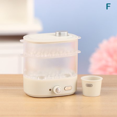 1:12 Dukkehus Mikrobølgeovn Brødskap Steam Box Househol