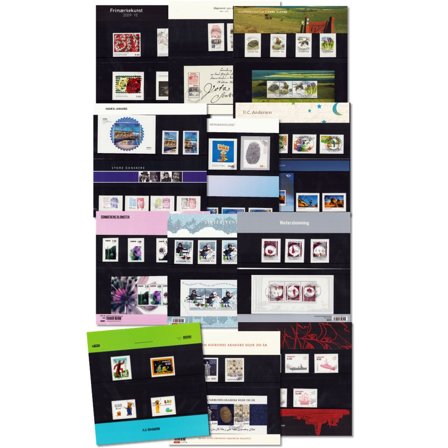 Danmark 2010-2013 - 15 forskellige souvenirmapper - Stemplet