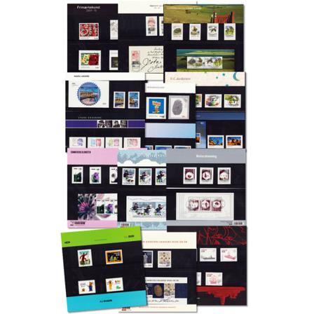 Danmark 2010-2013 - 15 forskellige souvenirmapper - Stemplet