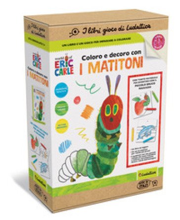 Coloro e decoro con i matitoni. I libri gioco del piccolo Bruco Maisazio. Con 6 quadretti e 4 matite