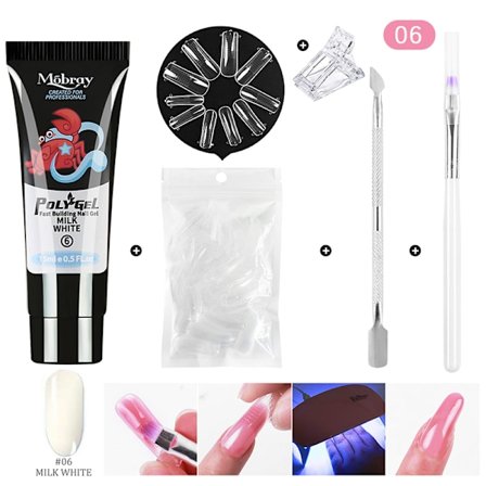 UV Nail Builder Nail Gel Polish Extension Acrylic Kit N12
