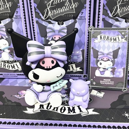 Sanrio Lucky Kuromi blind box Internett-kjendis ny Kuromi skrivebordsornamenter gutter og jenter dukker lucky series hel boks 6 uten duplisering