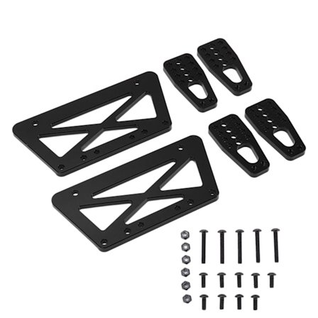 RC Metal Alloy Chassis Løfteplade Sæt Kit til Axial SCX10 1/10 RC Modelbil Dele Sort