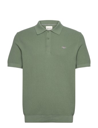 GANT | Micro Textured Cotton Ss Polo | XXL