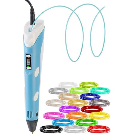 3D Print Pen: Rumtemperatur & Høj-Lav Temperatur Tilstande, Smart 3D Doodle Pen til DIY Legetøj & Kreative Gaver (USB)