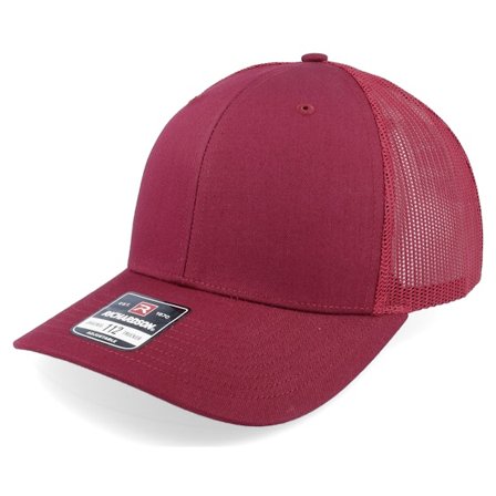 Richardson - Rojo trucker Gorra - 112 Solid Cardinal Trucker @ Hatstore