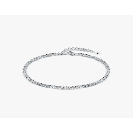 Et justerbart armbånd i 925 sterling sølv til kvinder, skinnende solidt