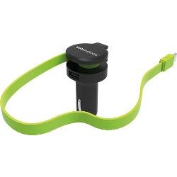 REALPOWER Car Charger C - integrated USB-C Cable + 1x USB