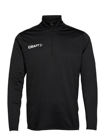 Progress Halfzip Ls Tee M Sweat-shirts & Hoodies Fleeces & Midlayers Svart Craft