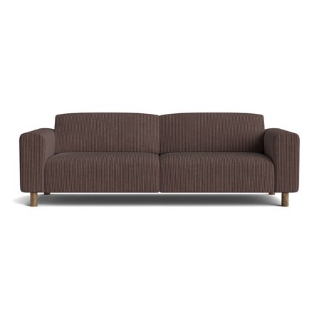 Toledo 3 personers sofa - Lincoln Brun - 237x88x78 - Sofa, 3 personers sofa