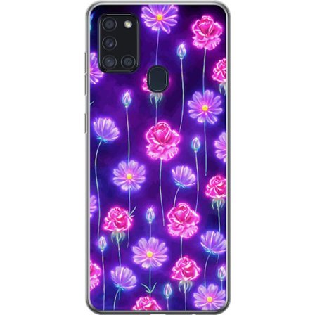 Yhteensopiva Puhelinkuori Samsung Galaxy A21s Bloom Reverie Electric Petals