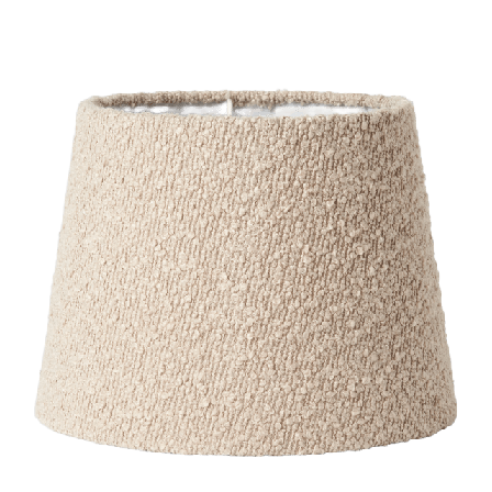 Åhléns Home Lampskärm i bouclé 22 cm Belysning Beige ONESIZE