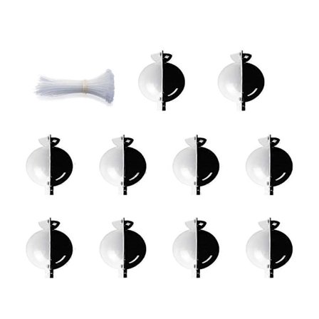 10 pakker Medium Størrelse Plante Rotingsvekst Formeringsball, Still Air Box, Gjenbrukbar Halvtransparent.pa