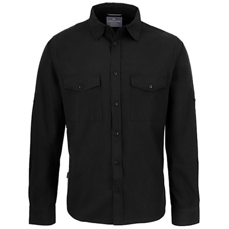 Craghoppers Mens Expert Kiwi Long-Sleeved Shirt M Black