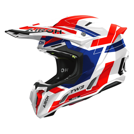 MX-Kypärä Airoh Twist 3 Dynasty (2026) Sininen/Punainen Kiiltävä M