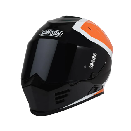 Kask Integralny Simpson Venom Milwaukee Czarny/Pomarańczowy M