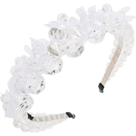 Hårbånd til kvinder Mode Hårbånd til makeup Vintage Rhinestone Hårbånd til piger Fest Bryllup Hårtilbehør til kvinder Mode Hårbånd Hvid