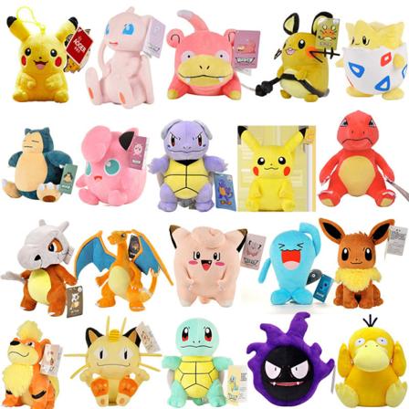 Mub- Tegneserie Anime Plys Dyr Pokemoned Pikachu Bulbasaur Squirtle Charmander Kawaii Plys Legetøj Grab Dyr Til Gaver as picture9 contact us 20-30cm