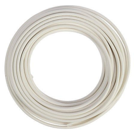 Nordic Quality Oval mains cable H03VVH2-F (2x0.75mm²) 10m, White