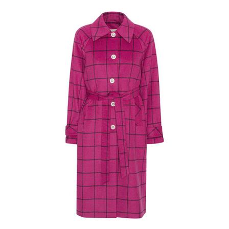 Custommade Belted Coats Pink, Dame Uldfrakker