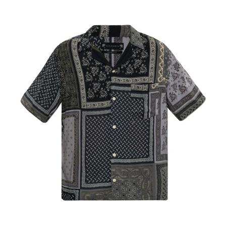 Allsaints - Skjortor - Grå - Herr - Storlek: Xl, Herr, Storlek: XL