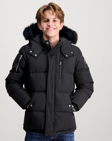 Moose Knuckles UNISEX 3Q Schwarz Jacken Jungen - Kids Brand Store