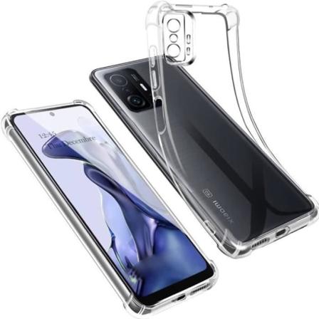 Etui til Xiaomi 11T Pro 5G (6,67") 4-hjørnet beskyttelse forstærket høj-resistent silikone Transparent