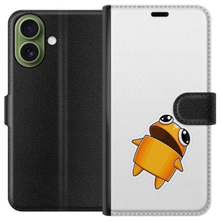 Kompatibelt Lommeboketui til Apple Apple iPhone 17 Orange tegnet figur med store øyne og dynamisk posisjon i leken stil