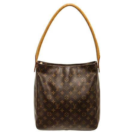 Louis Vuitton Vintage Pre-owned Louis Vuitton Monogram Looping GM Håndtaske Brun, Dame Vintage Tasker, Størrelse: ONE Size