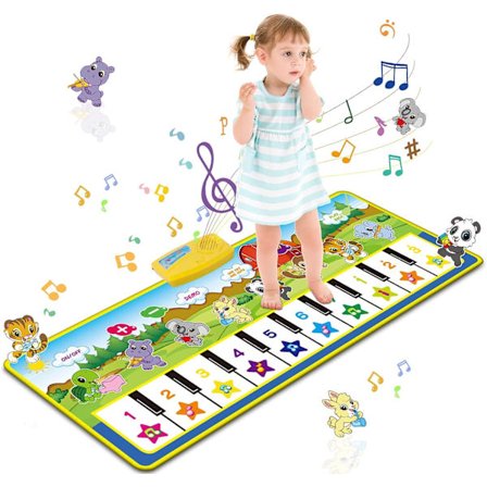 Børne pianomåtte, legemåtte gulv keyboard musik tæppe