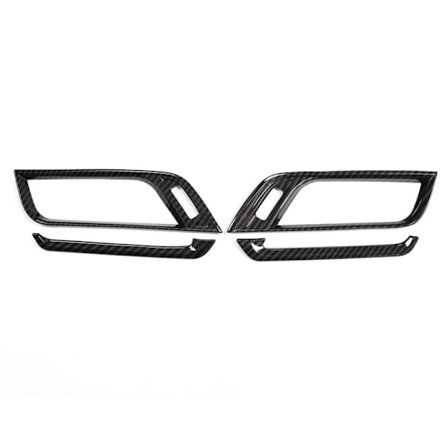 Fiber för X1 F48 2016-2018 Bil Abs Plast Krom Sida Luftkonditionering Vent Cover Trim X2 F47 2018 4 st