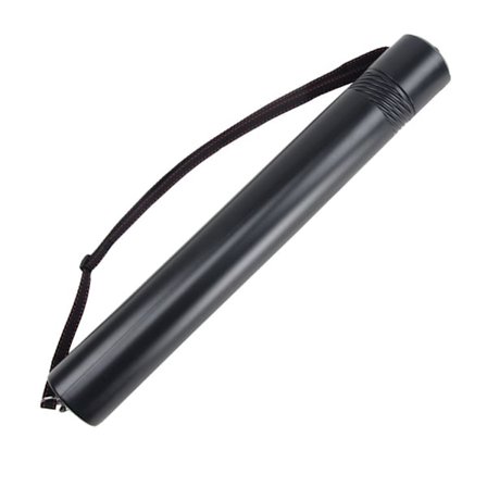 1 musta piirustusputki, vedenkestävä piirustuskotelo, laajennettava taideputki