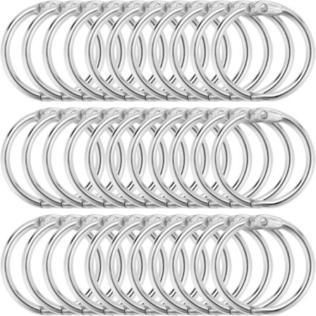 100 st Häftringar 25mm Metallbindningsringar för Anteckningsbok Scrapbo