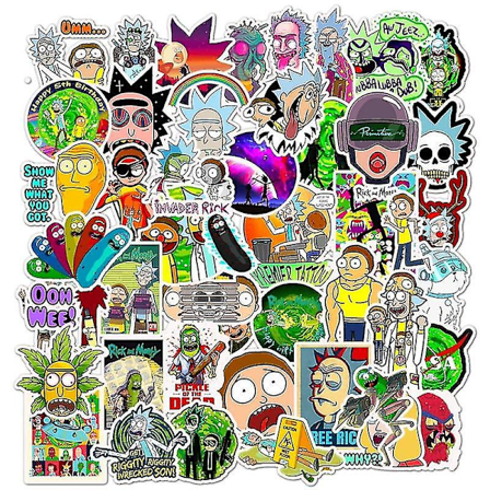 Anime Morti och Rick Cartoon Stickers (50 st komplett)