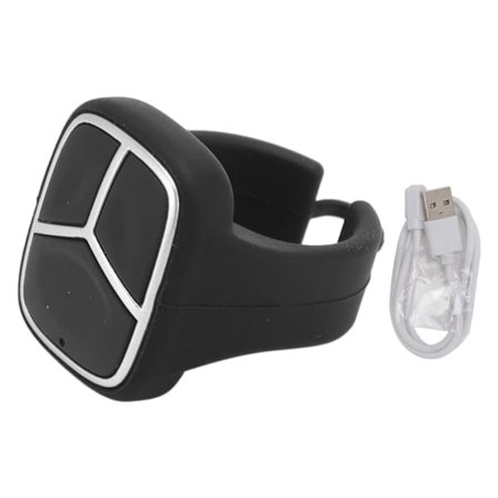 Fjernbetjening Scrolling Ring Bluetooth 5.1 APP Sidevender Kamera Udløser Fjernbetjening Finger Scroller med Ladekabel til Mobiltelefon