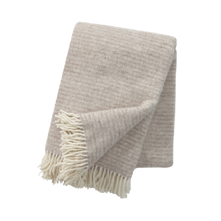 Klippan Ullpläd Ralph Filtar & plädar Beige 130