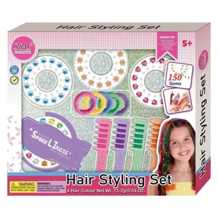 4-Girlz Hair styling set med Prydnadsstenar