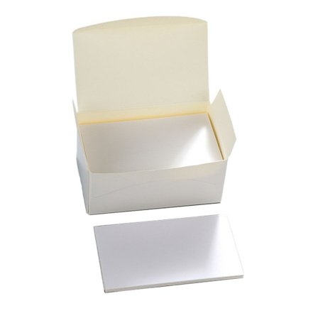 100 stk./sett Kraftpapir Blank Kort HVIT