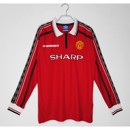 Retro Legend 98-99 Manchester United Trøje Langærmet Beckham NO.7 Beckham NO.7 M