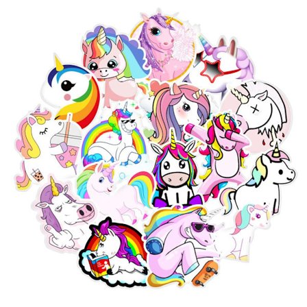 Pakke med Klistermærker - Enhjørninger