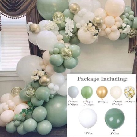 Balloon Arch Kit Sage Green Balloons Garland Kit STYLE 5 STYLE 5