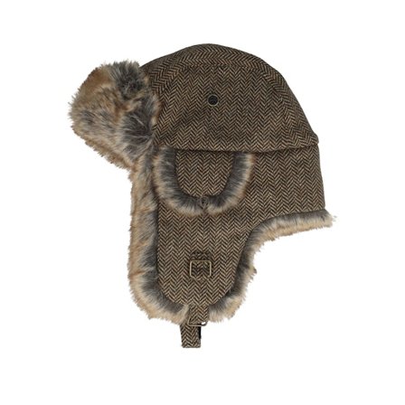 MJM Hats - Brun trapper Beanie - Niko 52 Faux Fur Brown Trapper @ Hatstore