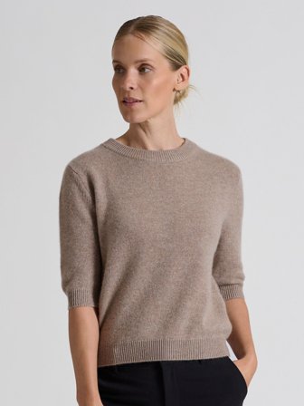 Kashmina - Kashmirgenser "Aase" - toast - Size XL