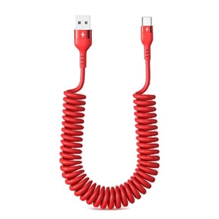 66W USB C-kabel 5A Hurtigladekabel USB A til USB C Mobiltelefonladingsledning Flokefri USB C-kabeltilbehør