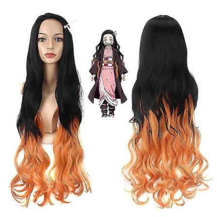 Kimetsu no yaiba parykk kjøkkendør nezuko ghost gradient - Perfet
