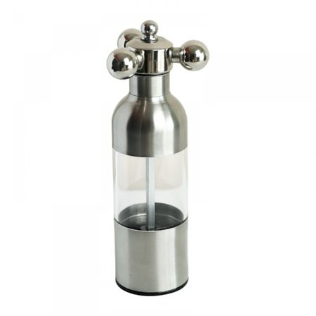 Salt- och pepparkvarn set manuell rostfri kran saltkar kvarn med handtag påfyllningsbar justerbar grovlek 2024 Hot