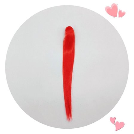 Straight Hair Clip Hestehale Hår RØDT