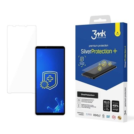 3MK Sony Xperia 10 V Plastfilm skärmskydd Silver Protection+