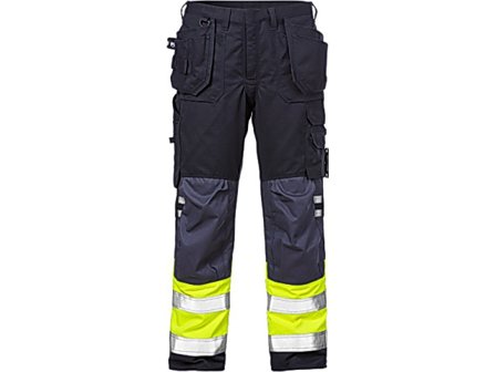 FRISTADS Flam Hantv.byxa Varsel Gul/Marin D116 - Lyreco - Arbetskläder - Arbetsbyxor och shorts - Flamskyddsbyxor